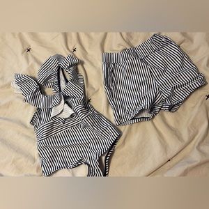 Toddler boy & girl matching swimsuits